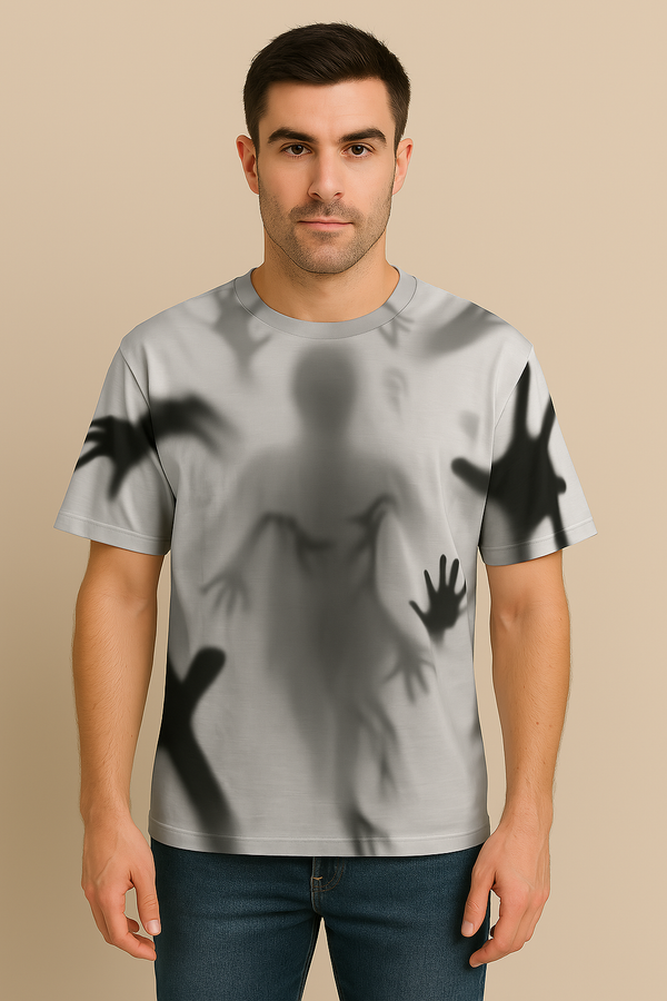 NUROX Oversized "Shadow Hands" Graphic T-Shirt