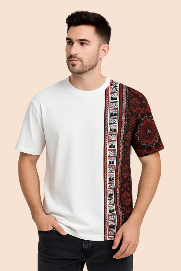 Heritage Fusion Half-Print Tee by Nurox